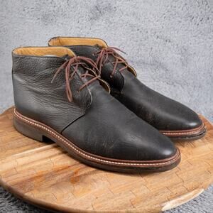 Orvis‎ Mens Chukka Boots Dark Brown Leather Lace Up Comfort Ankle Boots 9 D READ